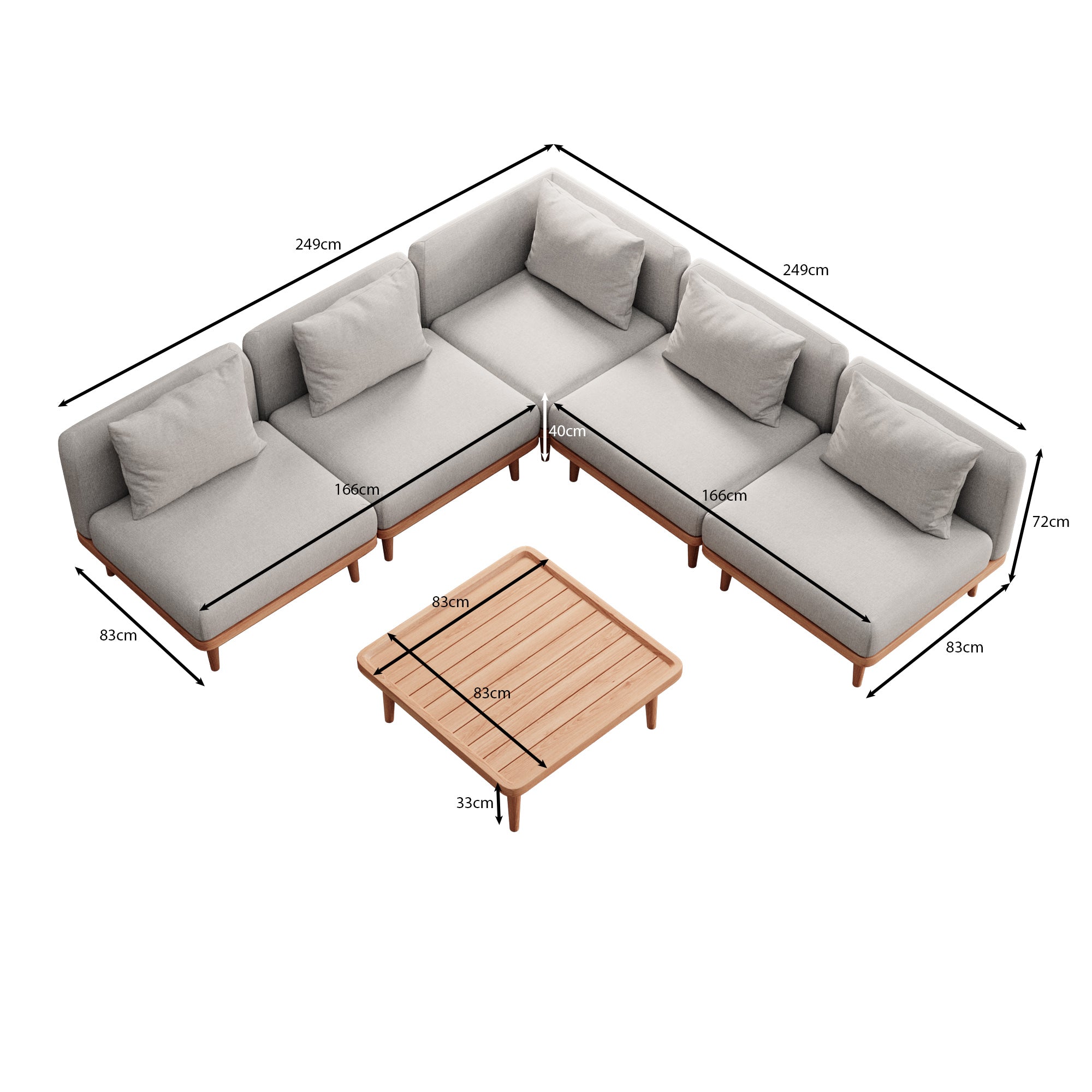 Nouri Corner Module Group III – Aevora™ Collection