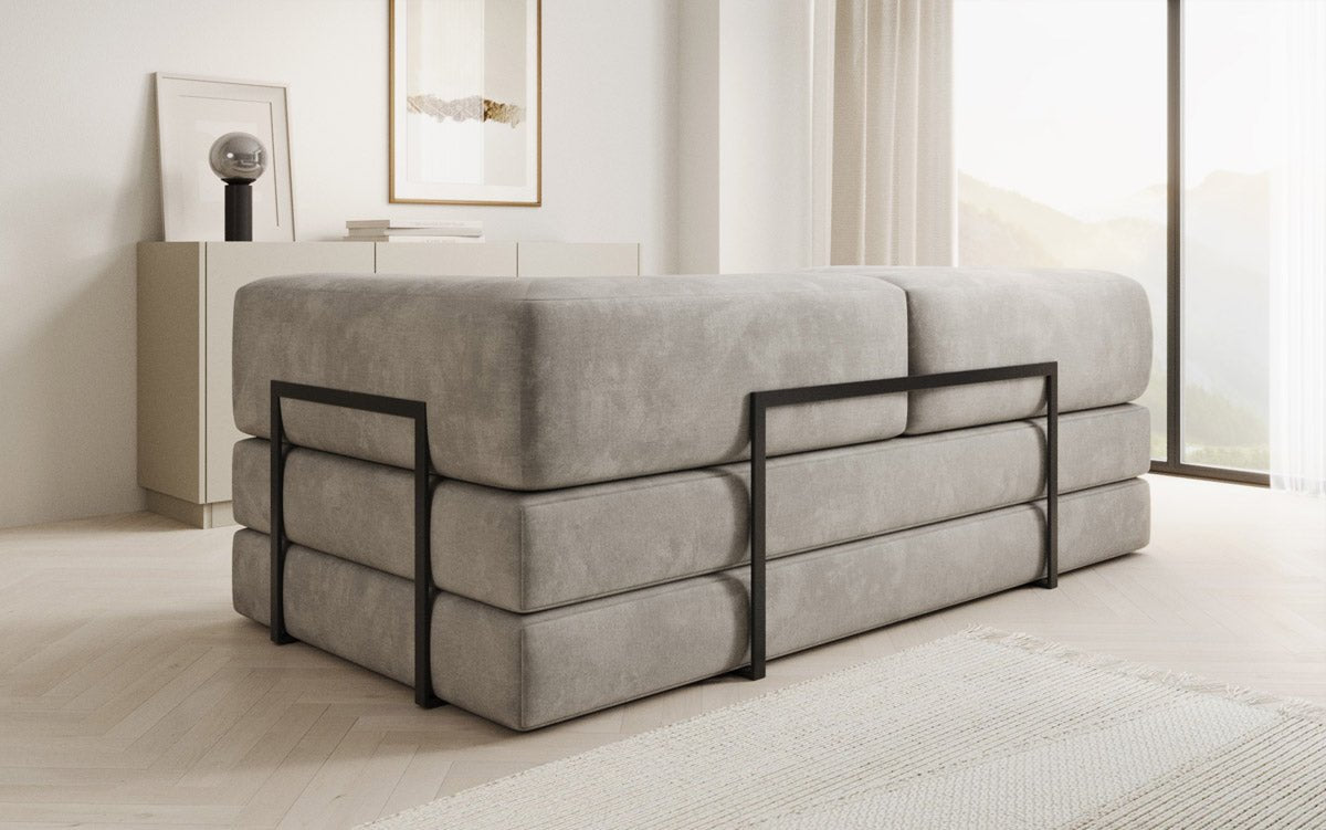 Designer Sofa Lazy 3-Seater in Velvet