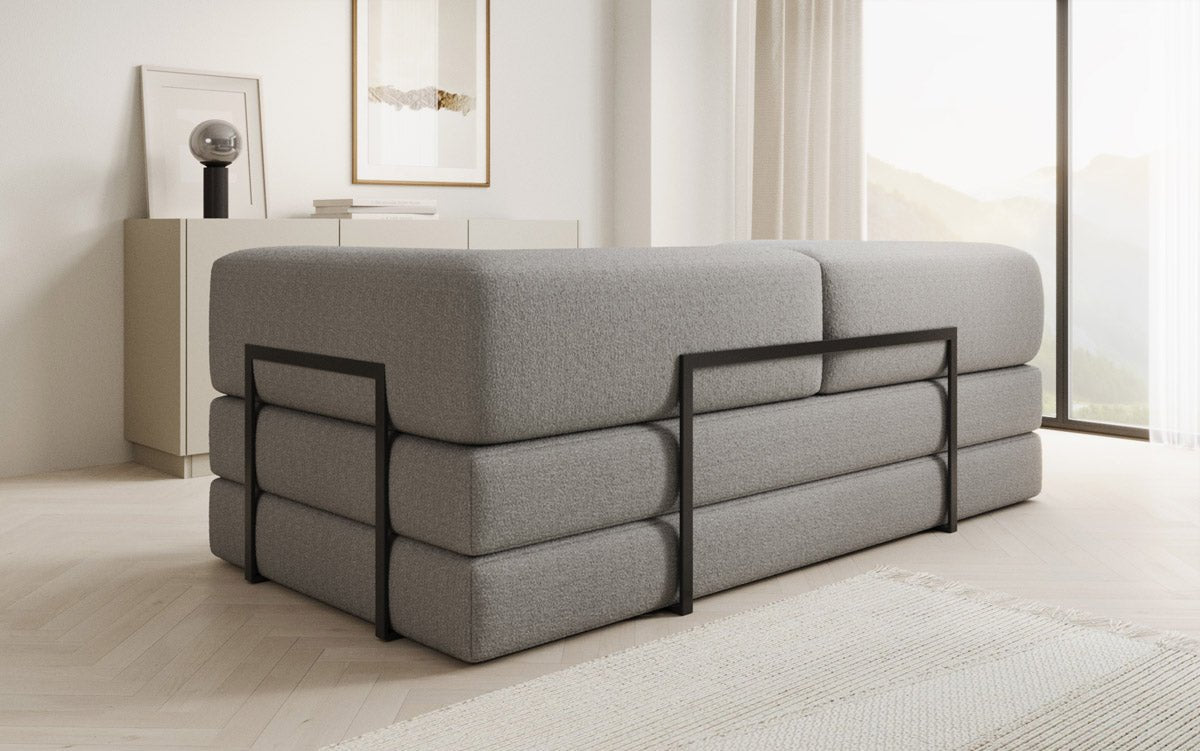 Designer Sofa Lazy 3-Seater in Bouclé