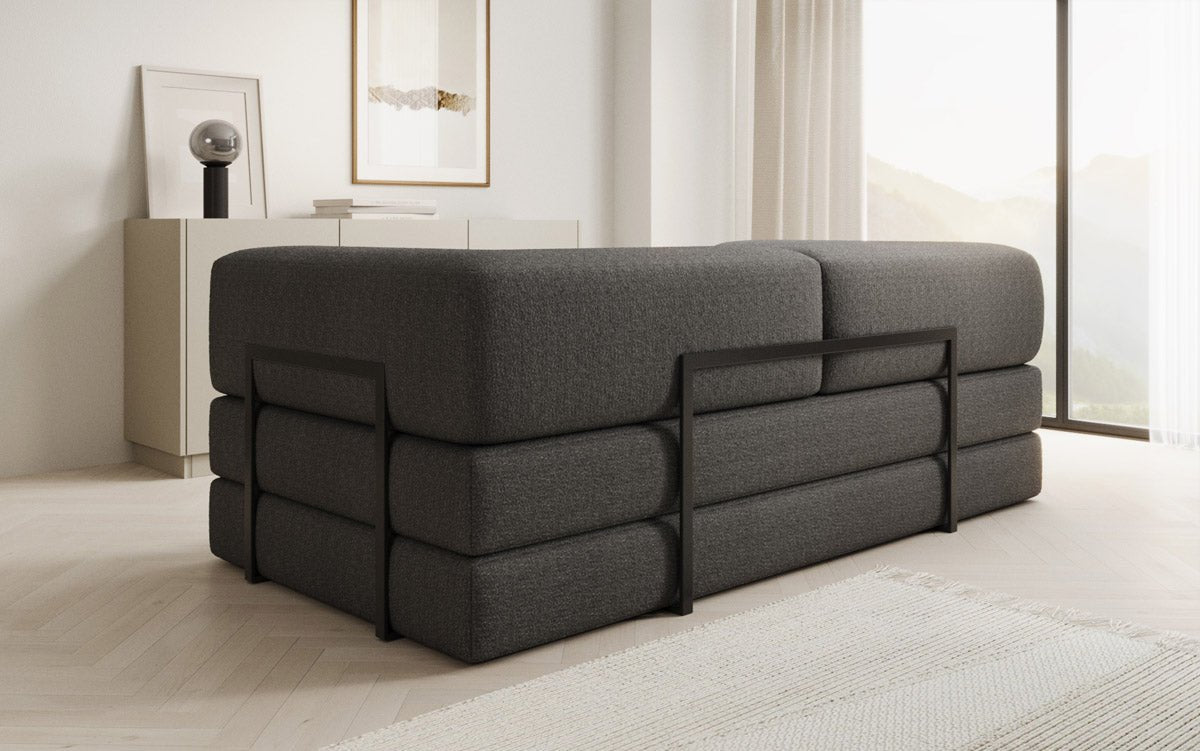 Designer Sofa Lazy 3-Seater in Bouclé