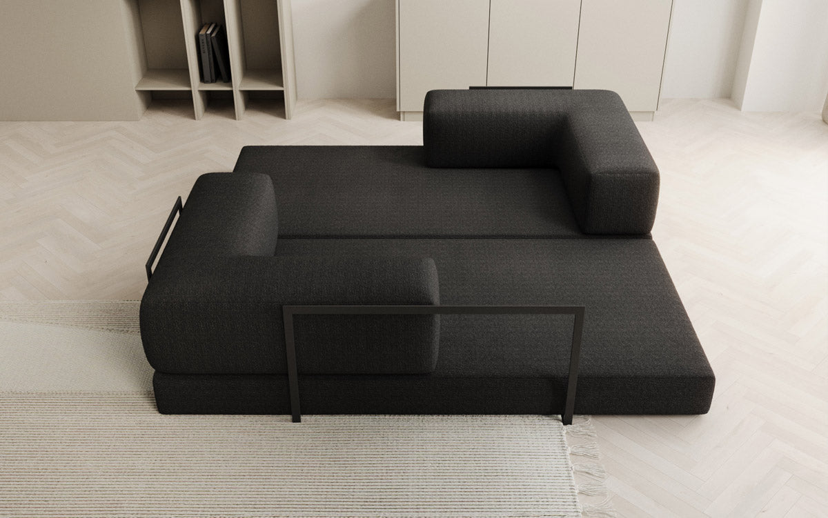 Designer Sofa Lazy 3-Seater in Bouclé