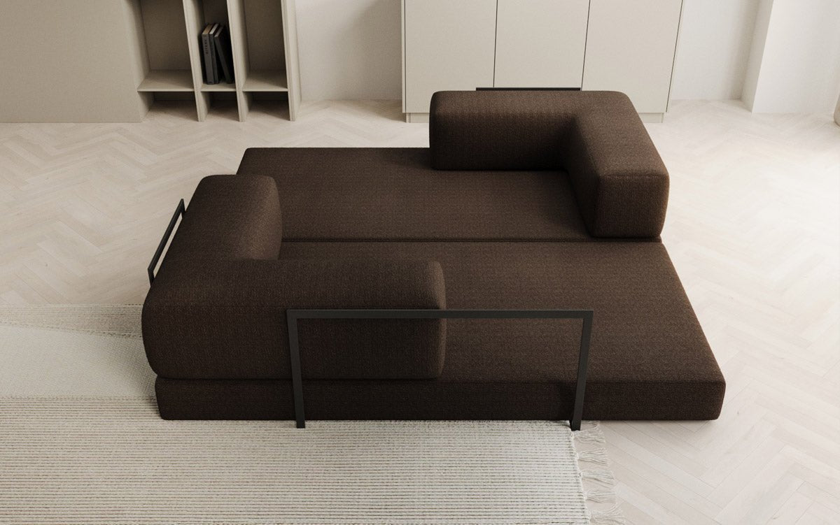 Designer Sofa Lazy 3-Seater in Bouclé