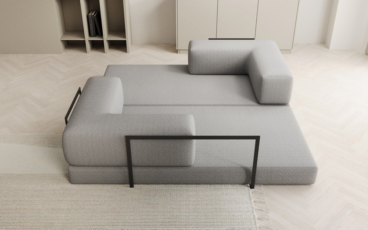 Designer Sofa Lazy 3-Seater in Bouclé