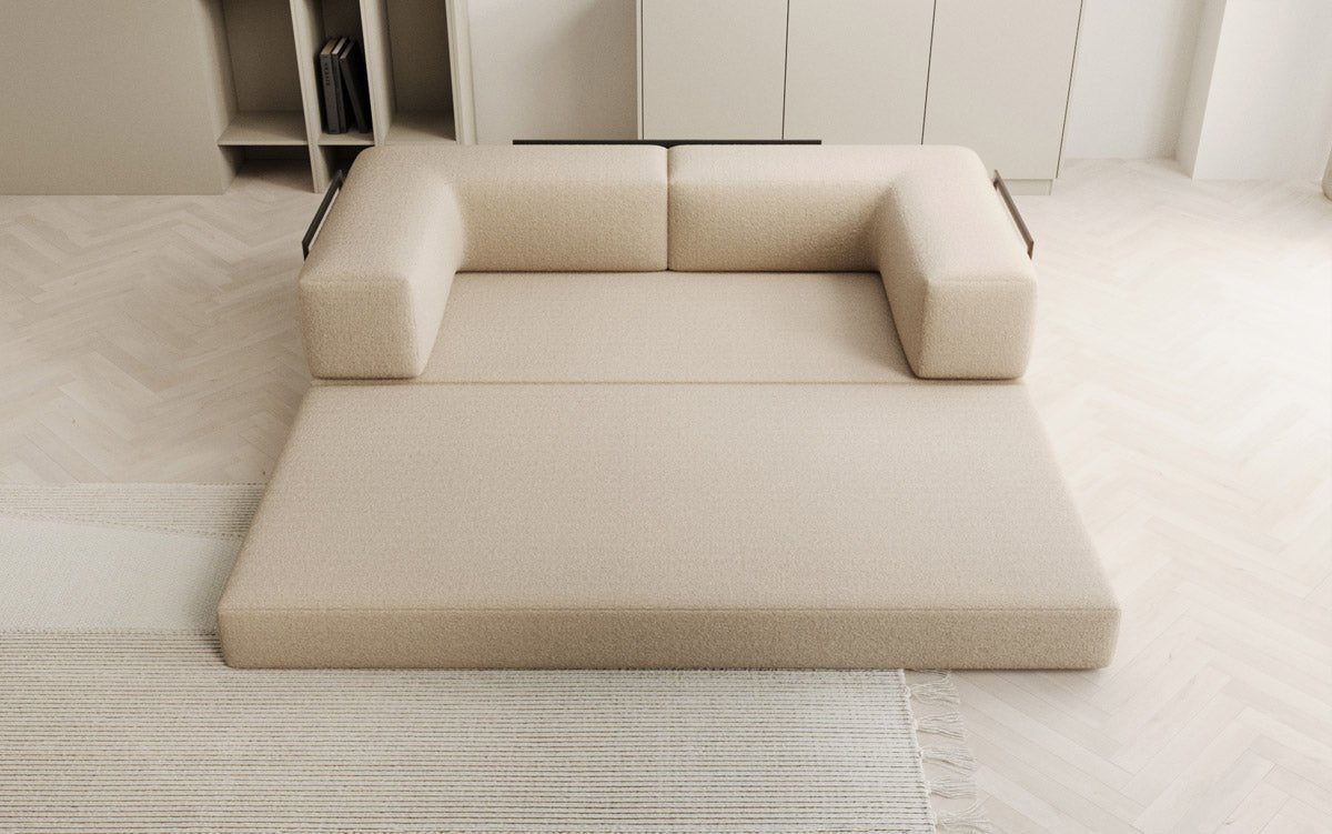 Designer Sofa Lazy 3-Seater in Bouclé