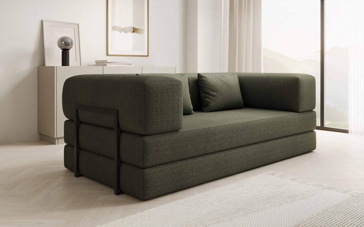 Designer Sofa Lazy 3-Seater in Bouclé