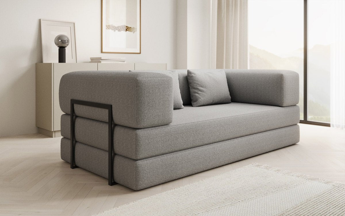 Designer Sofa Lazy 3-Seater in Bouclé
