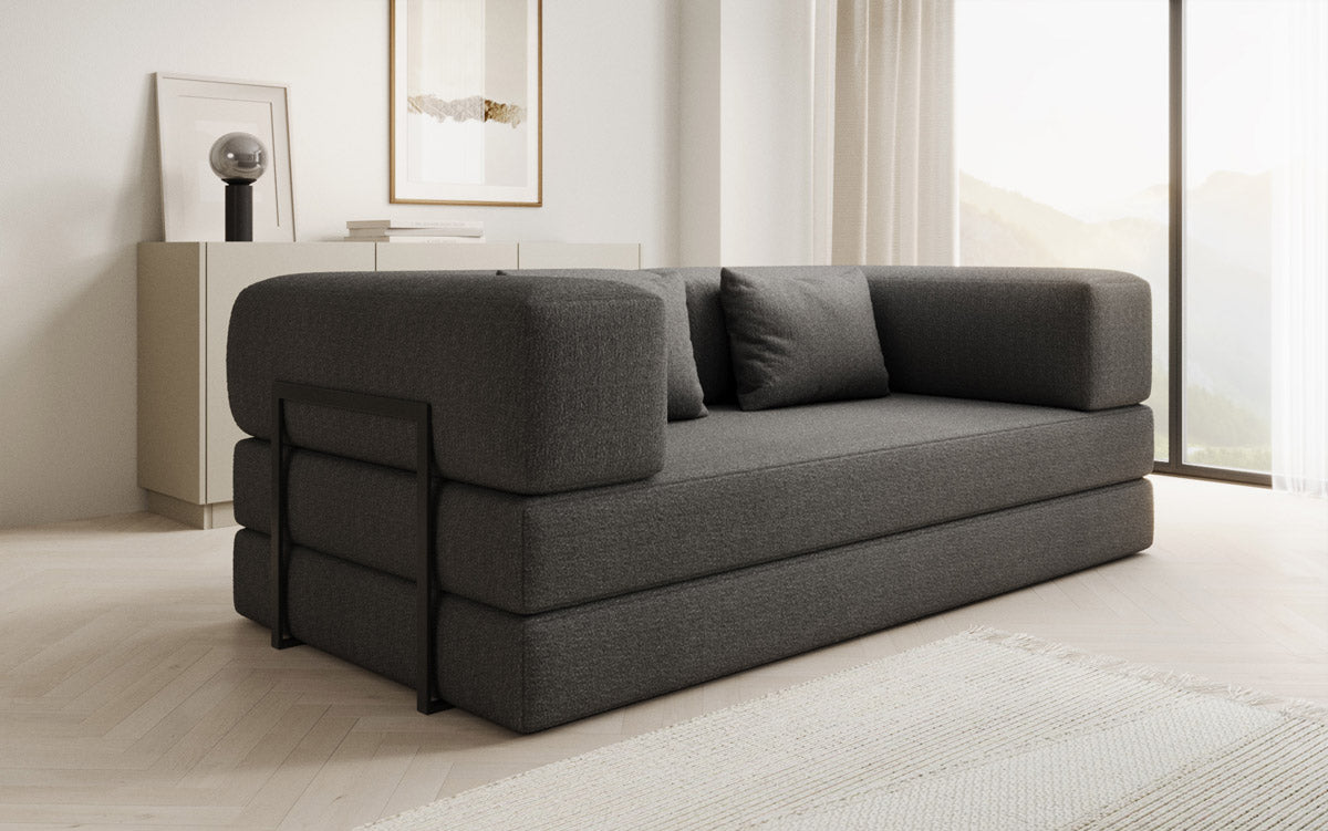 Designer Sofa Lazy 3-Seater in Bouclé