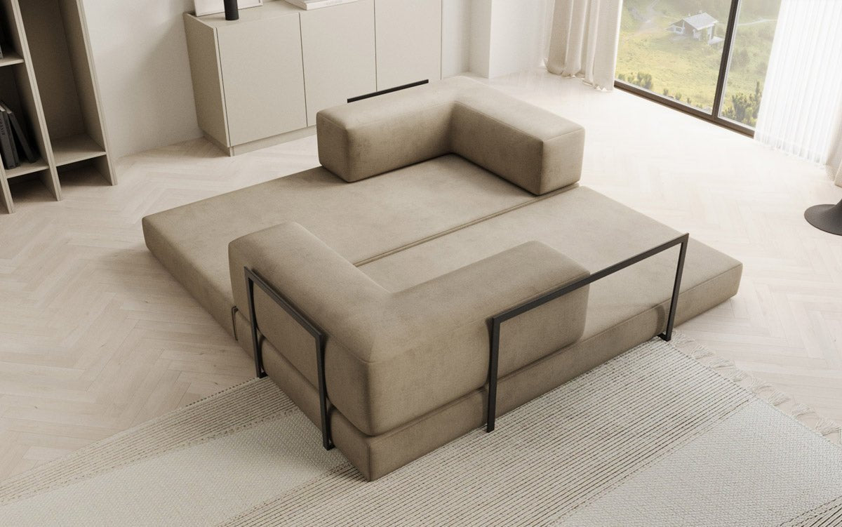 Designer Sofa Lazy 3-Seater in Velvet