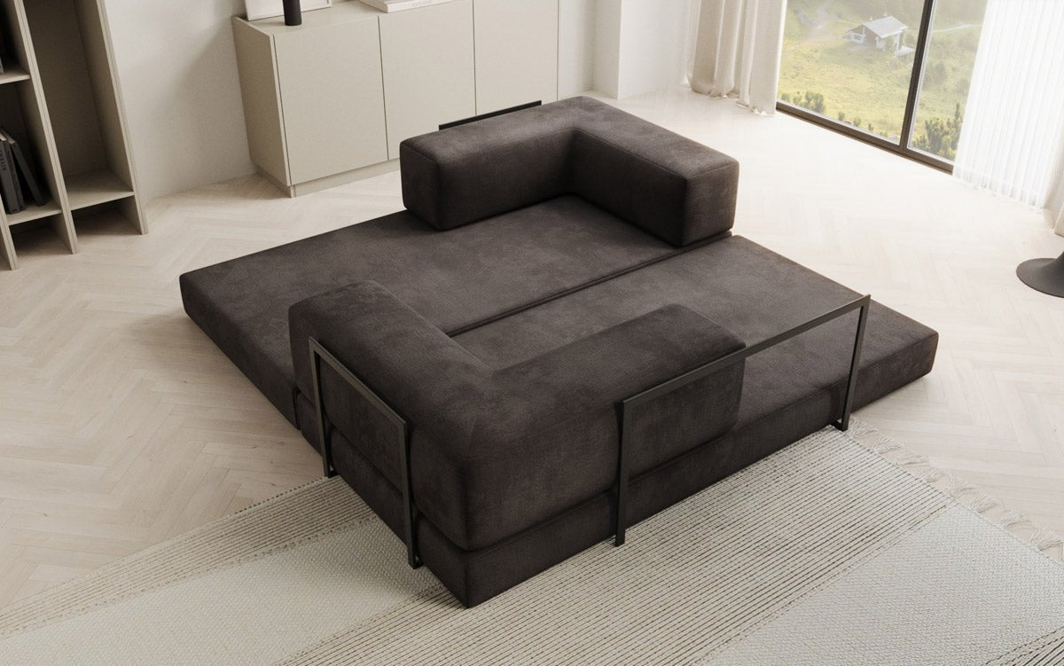 Designer Sofa Lazy 3-Seater in Velvet
