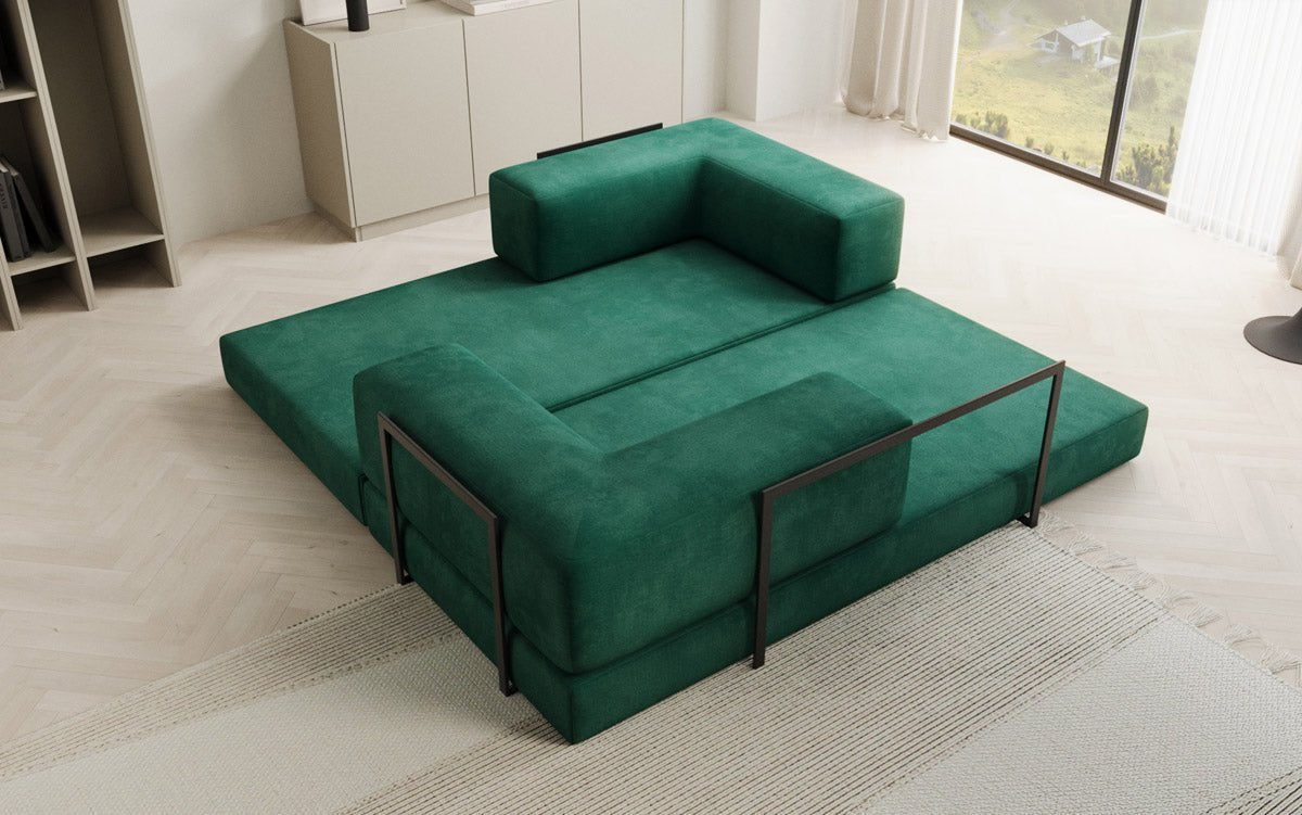 Designer Sofa Lazy 3-Seater in Velvet