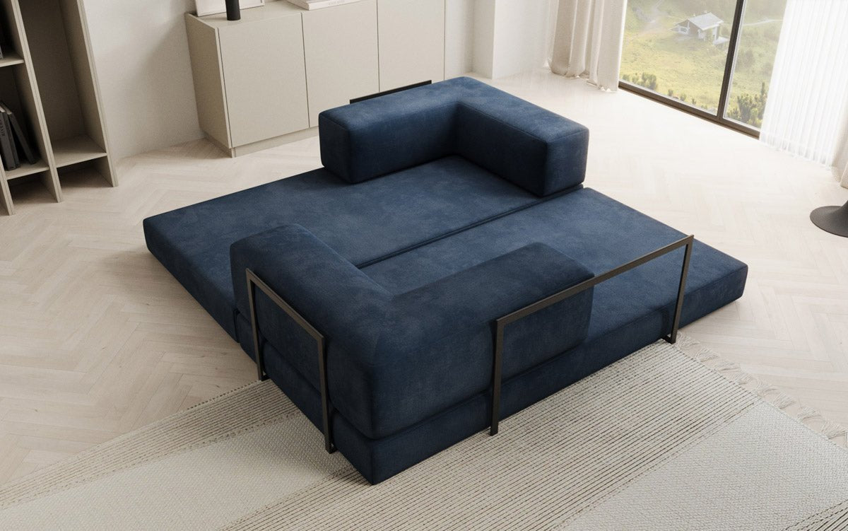 Designer Sofa Lazy 3-Seater in Velvet