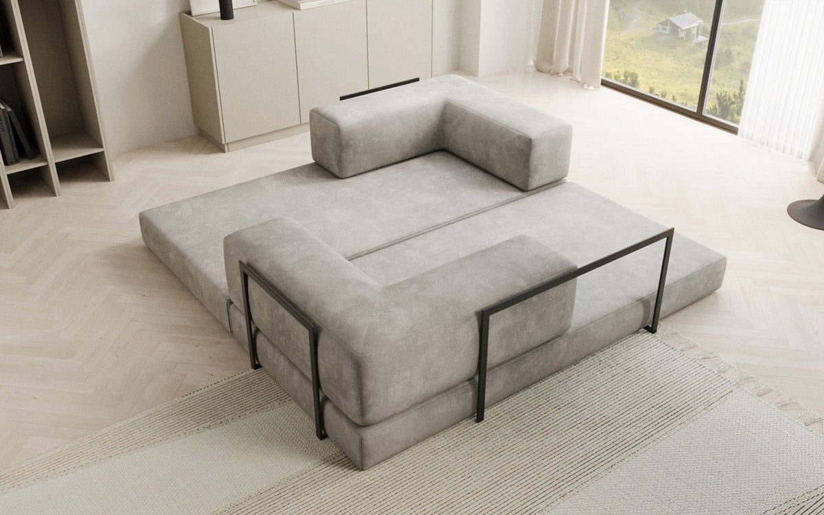 Designer Sofa Lazy 3-Seater in Velvet