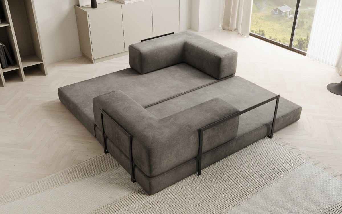 Designer Sofa Lazy 3-Seater in Velvet