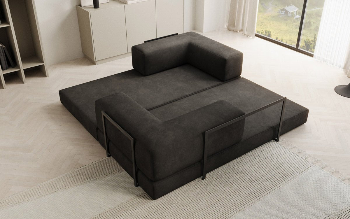 Designer Sofa Lazy 3-Seater in Velvet