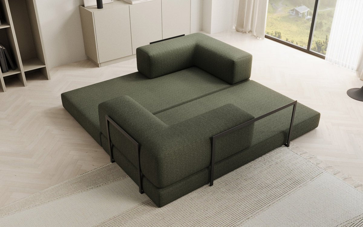 Designer Sofa Lazy 3-Seater in Bouclé