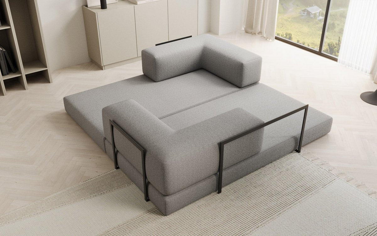 Designer Sofa Lazy 3-Seater in Bouclé
