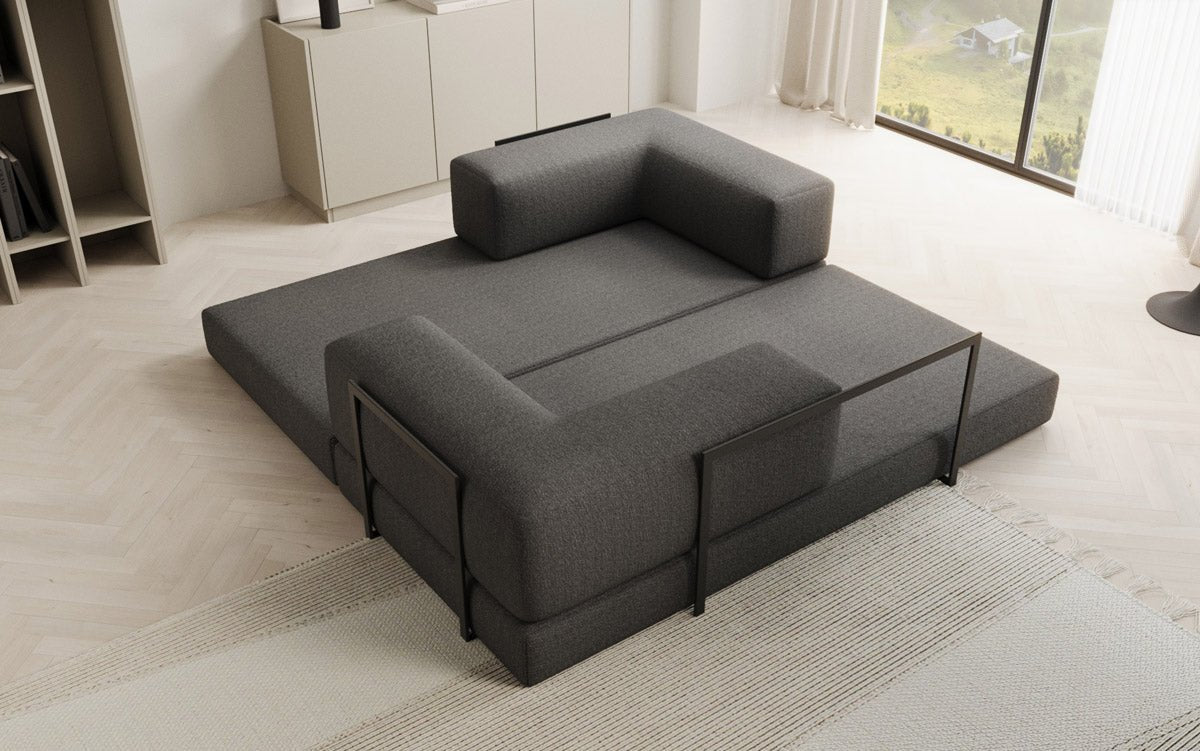 Designer Sofa Lazy 3-Seater in Bouclé