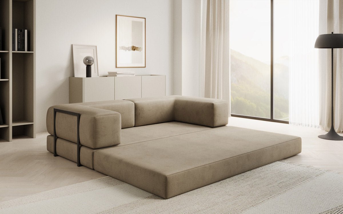 Designer Sofa Lazy 3-Seater in Velvet
