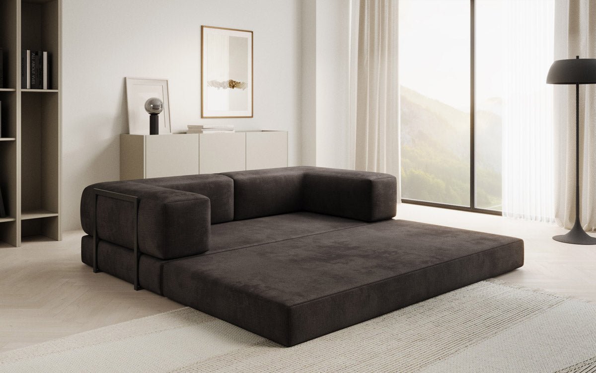 Designer Sofa Lazy 3-Seater in Velvet