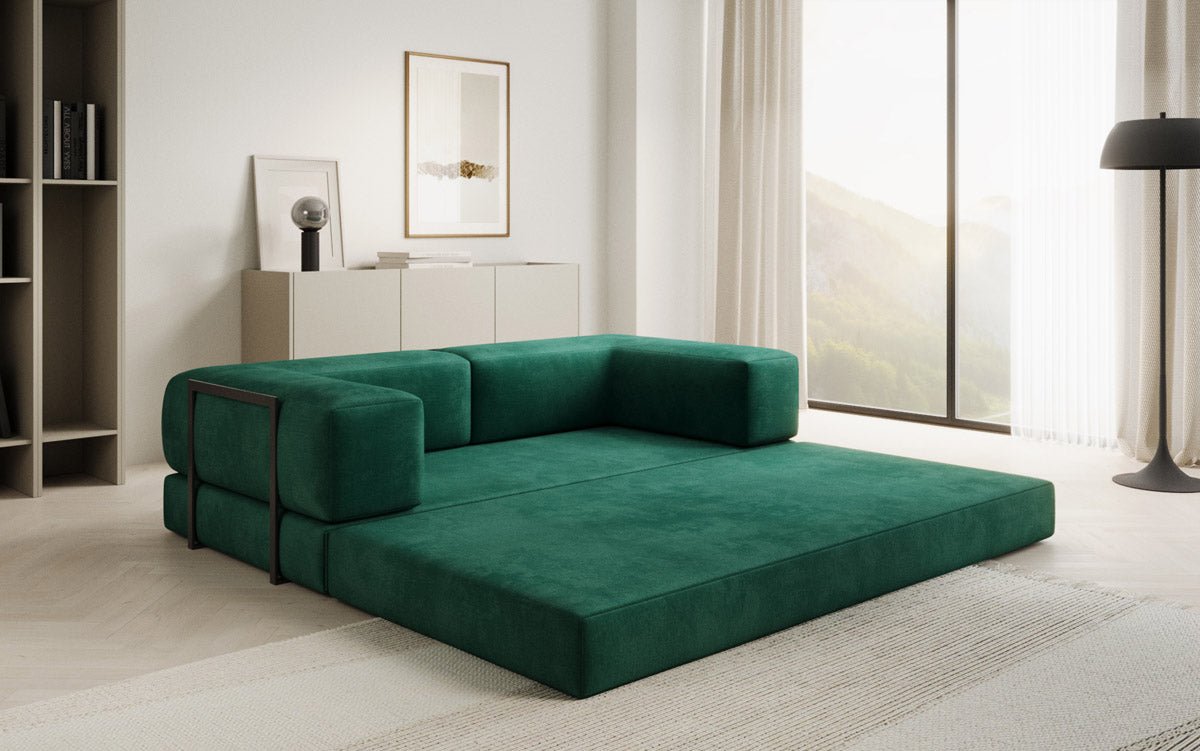 Designer Sofa Lazy 3-Seater in Velvet