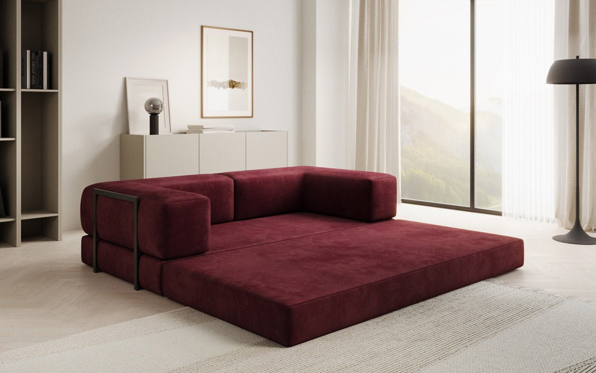Designer Sofa Lazy 3-Seater in Velvet