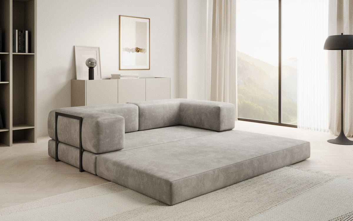 Designer Sofa Lazy 3-Seater in Velvet