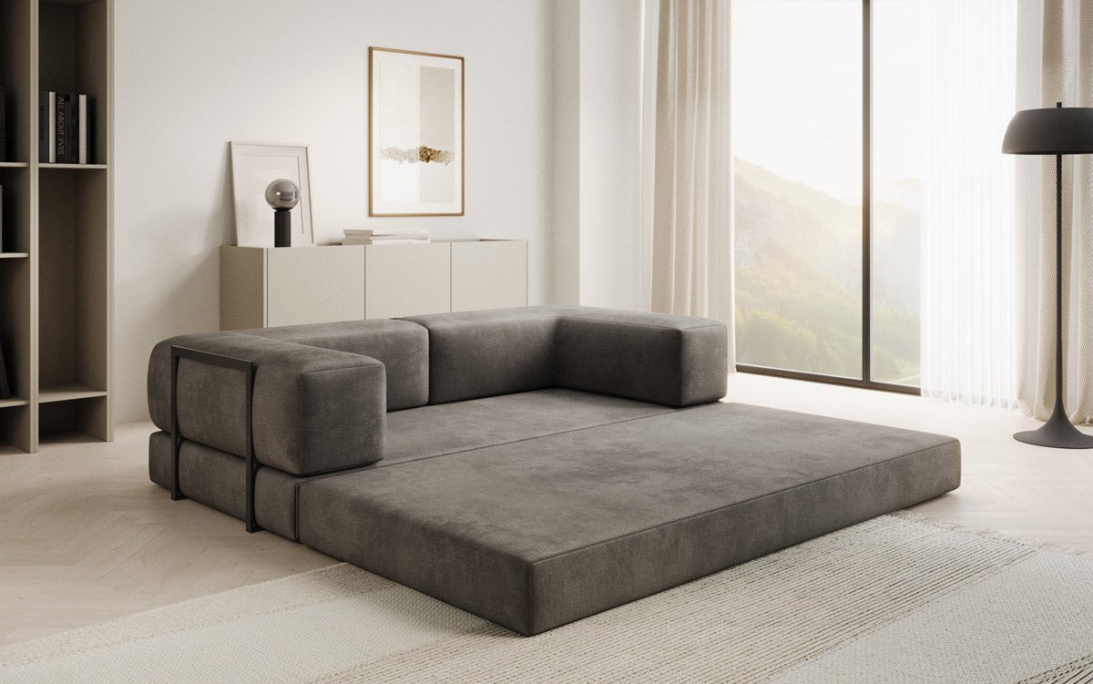 Designer Sofa Lazy 3-Seater in Velvet