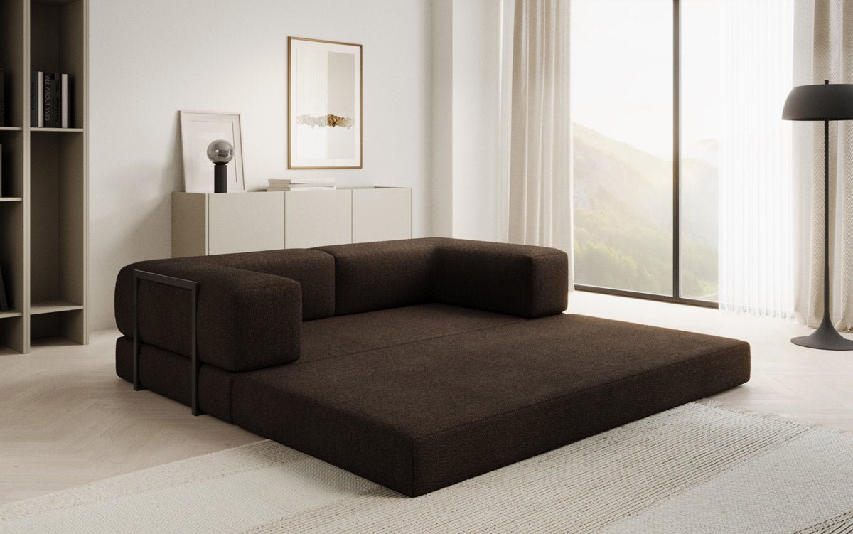 Designer Sofa Lazy 3-Seater in Bouclé