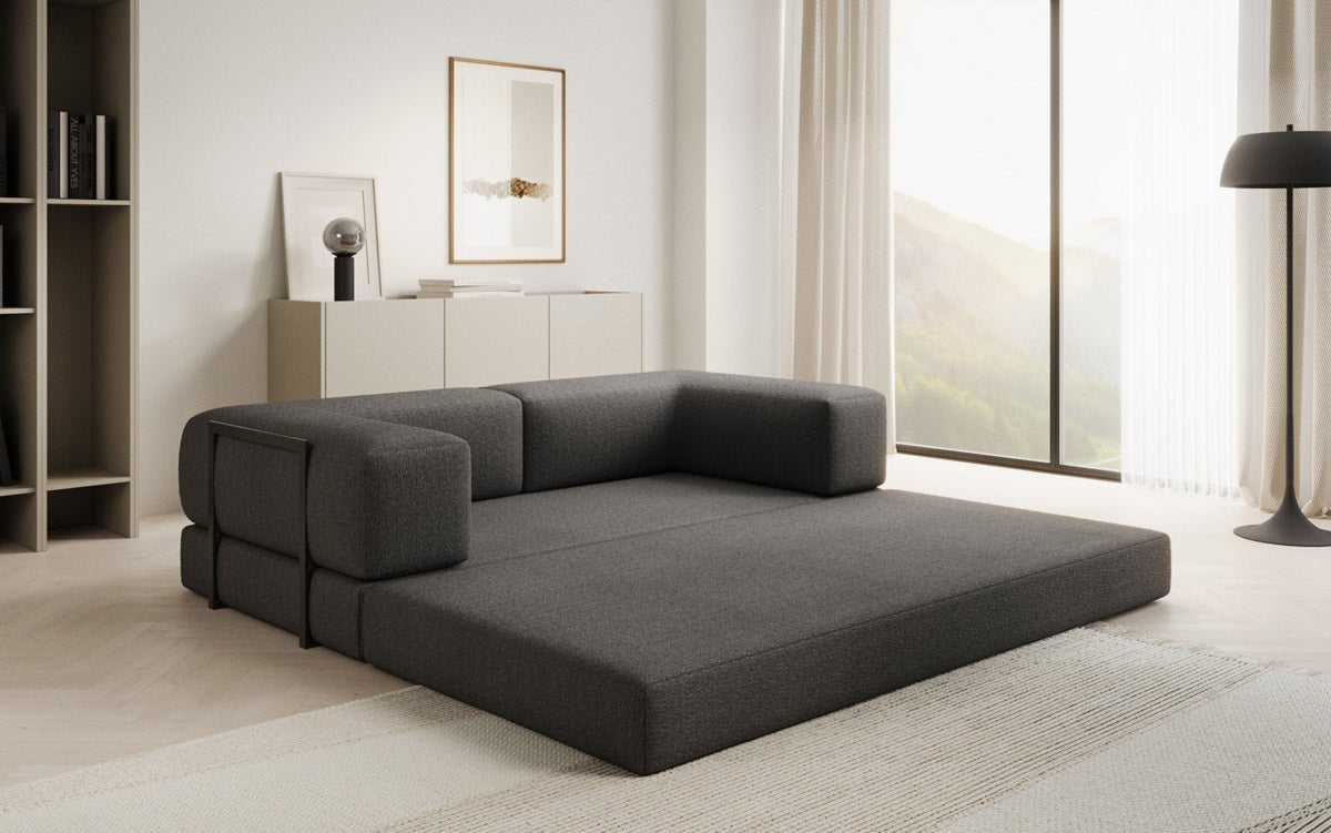 Designer Sofa Lazy 3-Seater in Bouclé