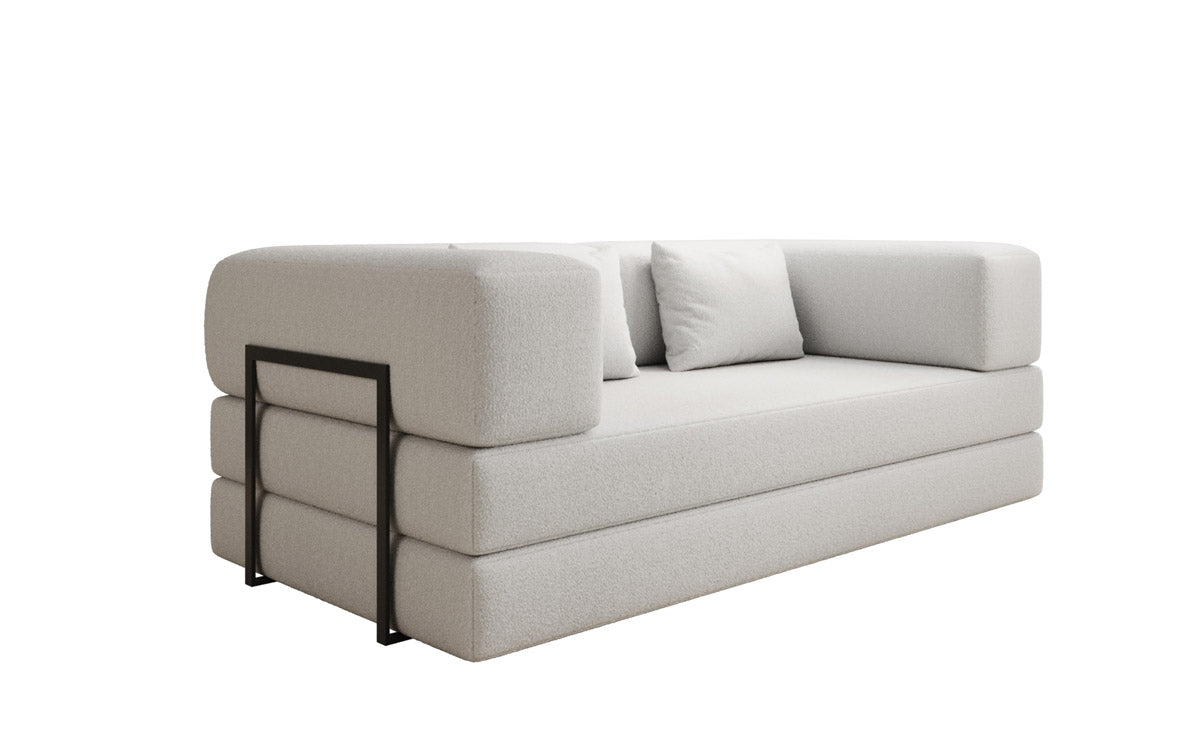 Designer Sofa Lazy 3-Seater in Bouclé