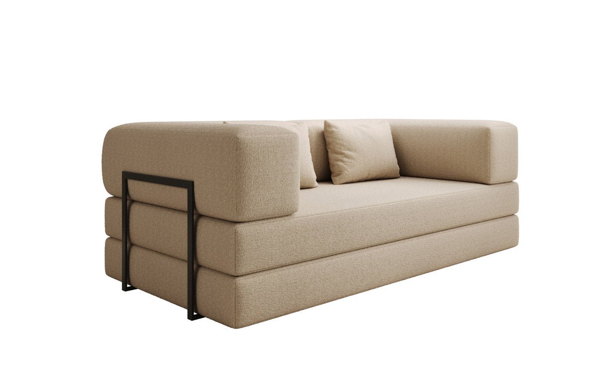 Designer Sofa Lazy 3-Seater in Bouclé