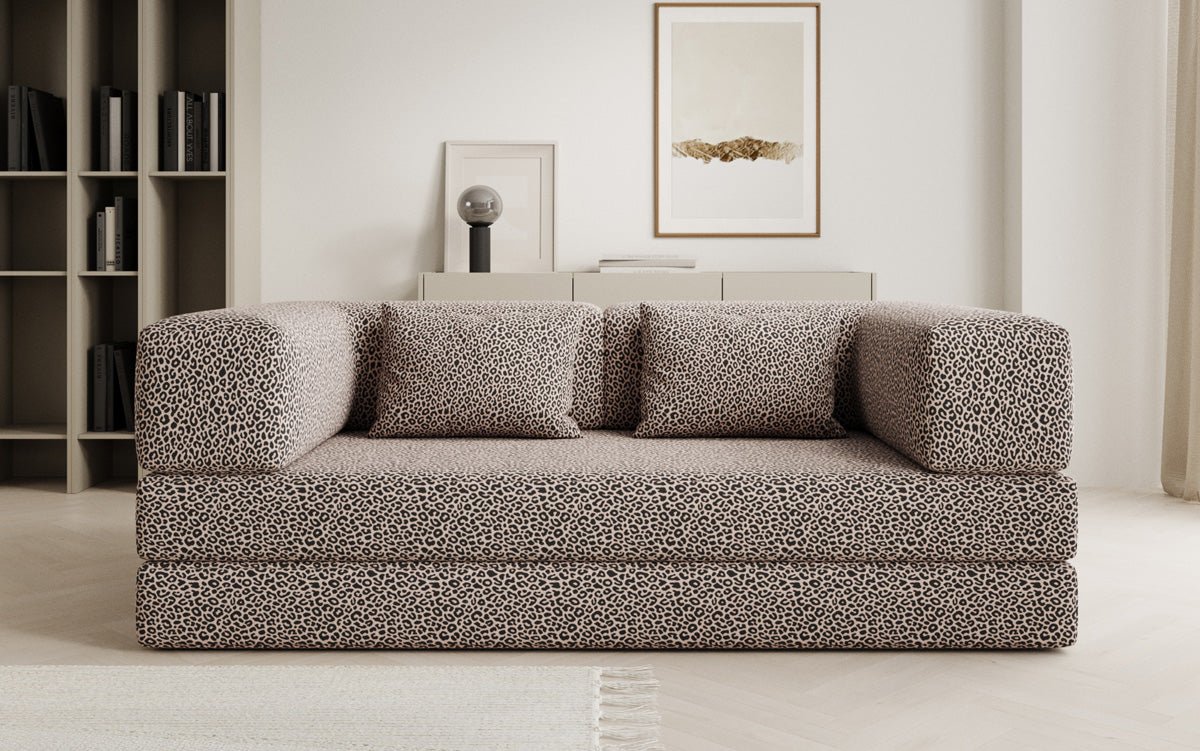Designer sofa Lazy 3-seater in animal print