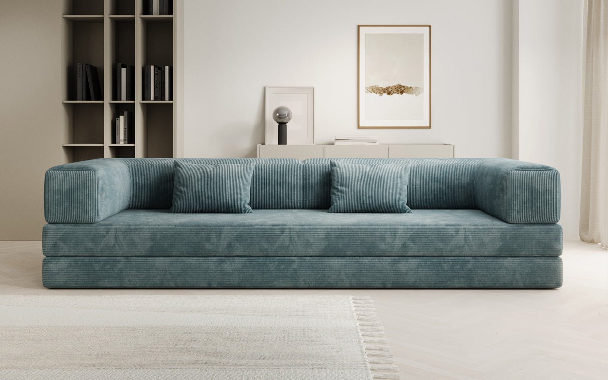 Designer Sofa Lazy 3-Seater XXL in Corduroy