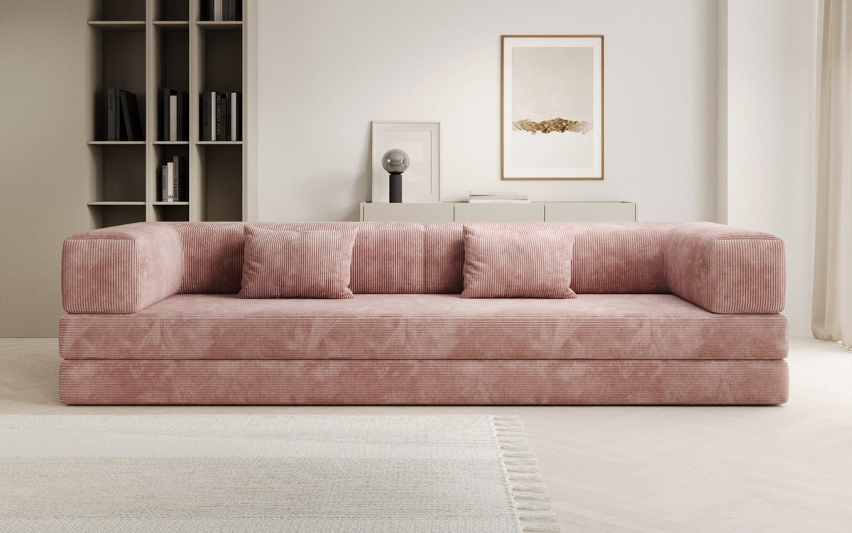 Designer Sofa Lazy 3-Seater XXL in Corduroy