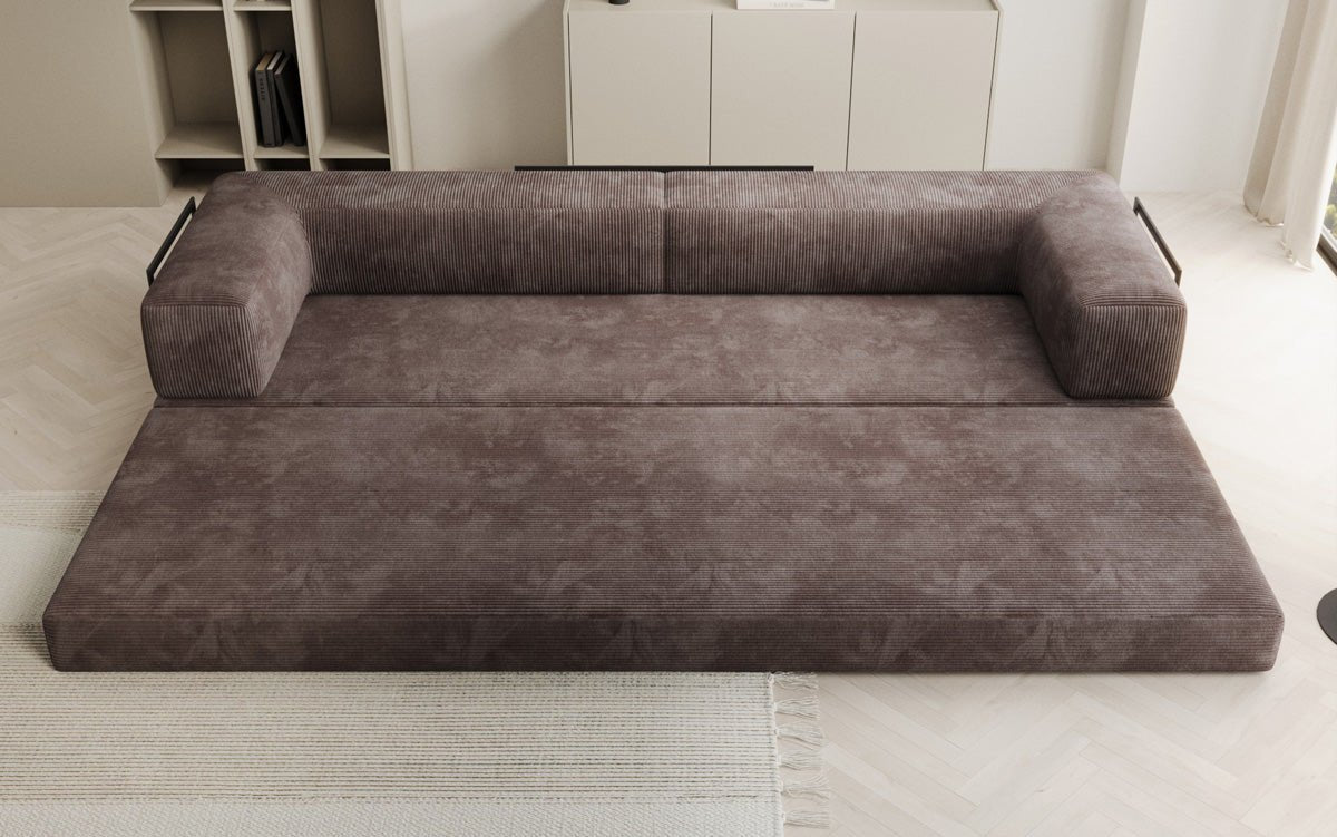 Designer Sofa Lazy 3-Seater XXL in Corduroy