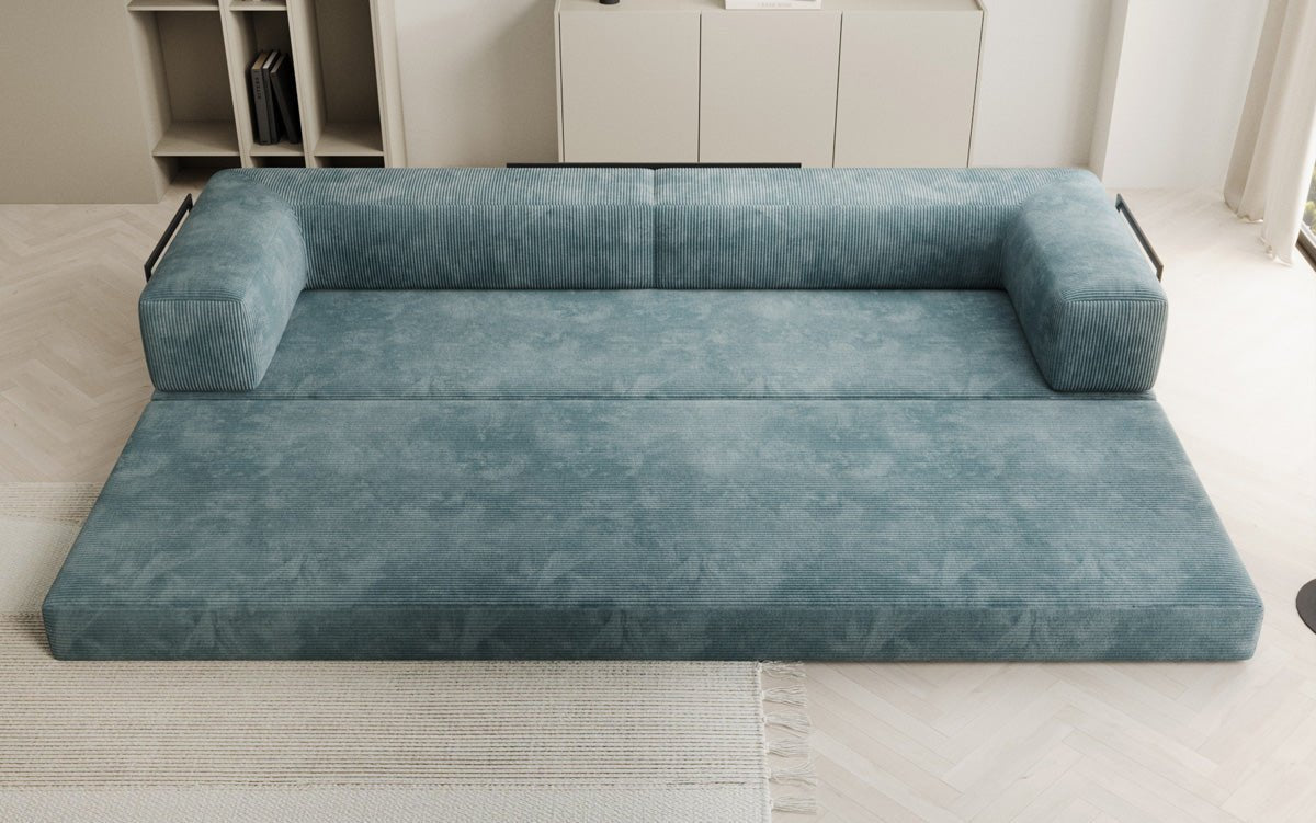 Designer Sofa Lazy 3-Seater XXL in Corduroy