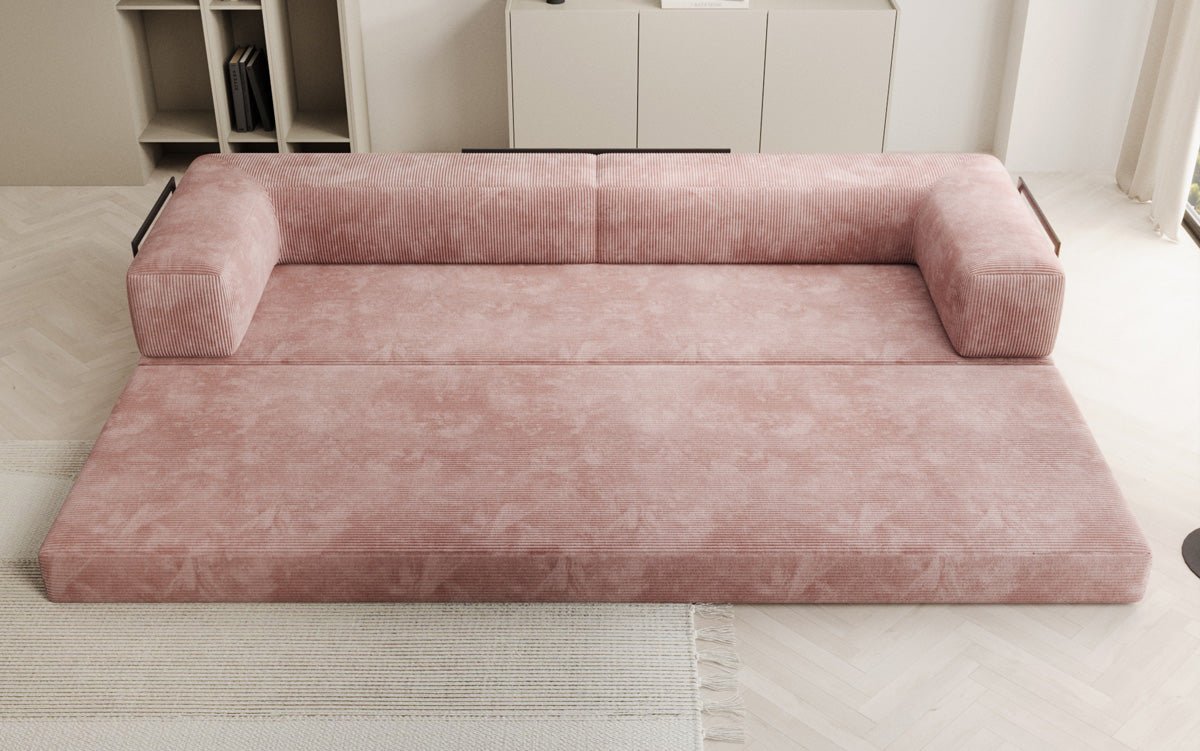 Designer Sofa Lazy 3-Seater XXL in Corduroy