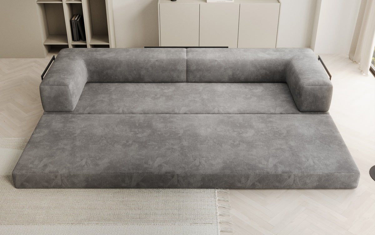 Designer Sofa Lazy 3-Seater XXL in Corduroy