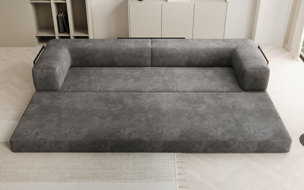 Designer Sofa Lazy 3-Seater XXL in Corduroy