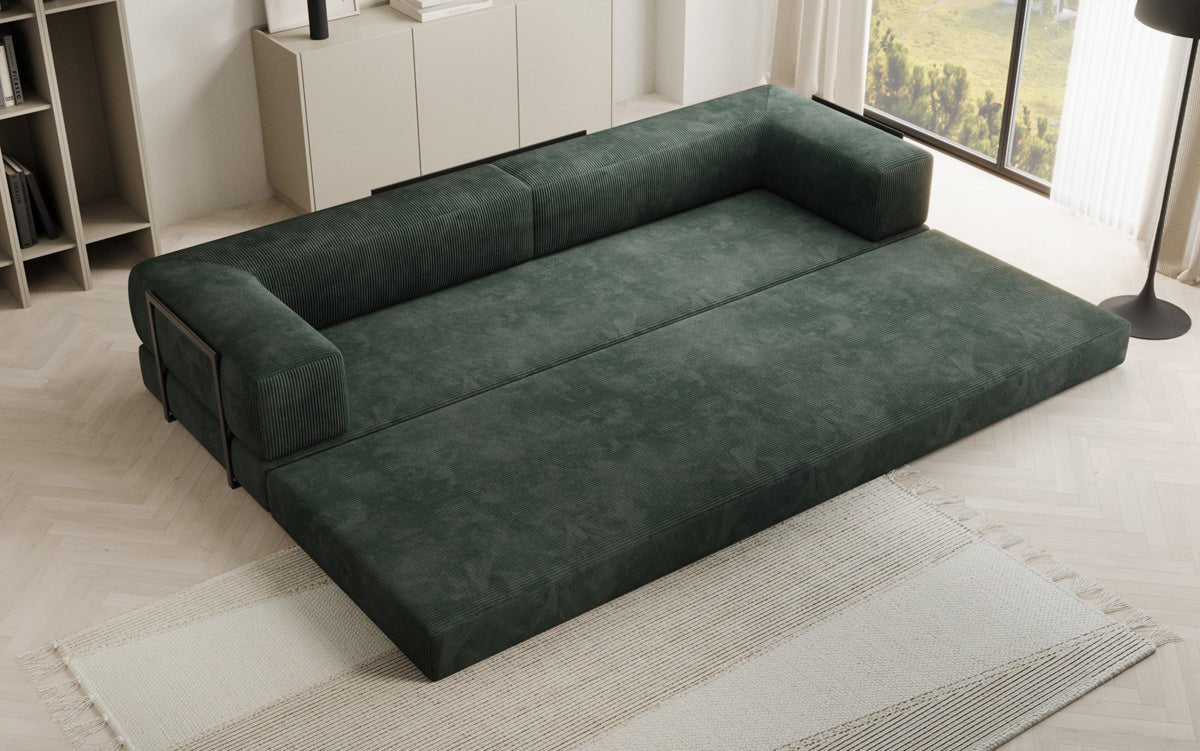 Designer Sofa Lazy 3-Seater XXL in Corduroy