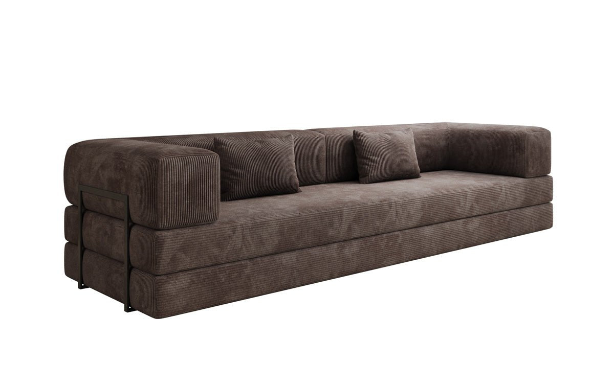 Designer Sofa Lazy 3-Seater XXL in Corduroy