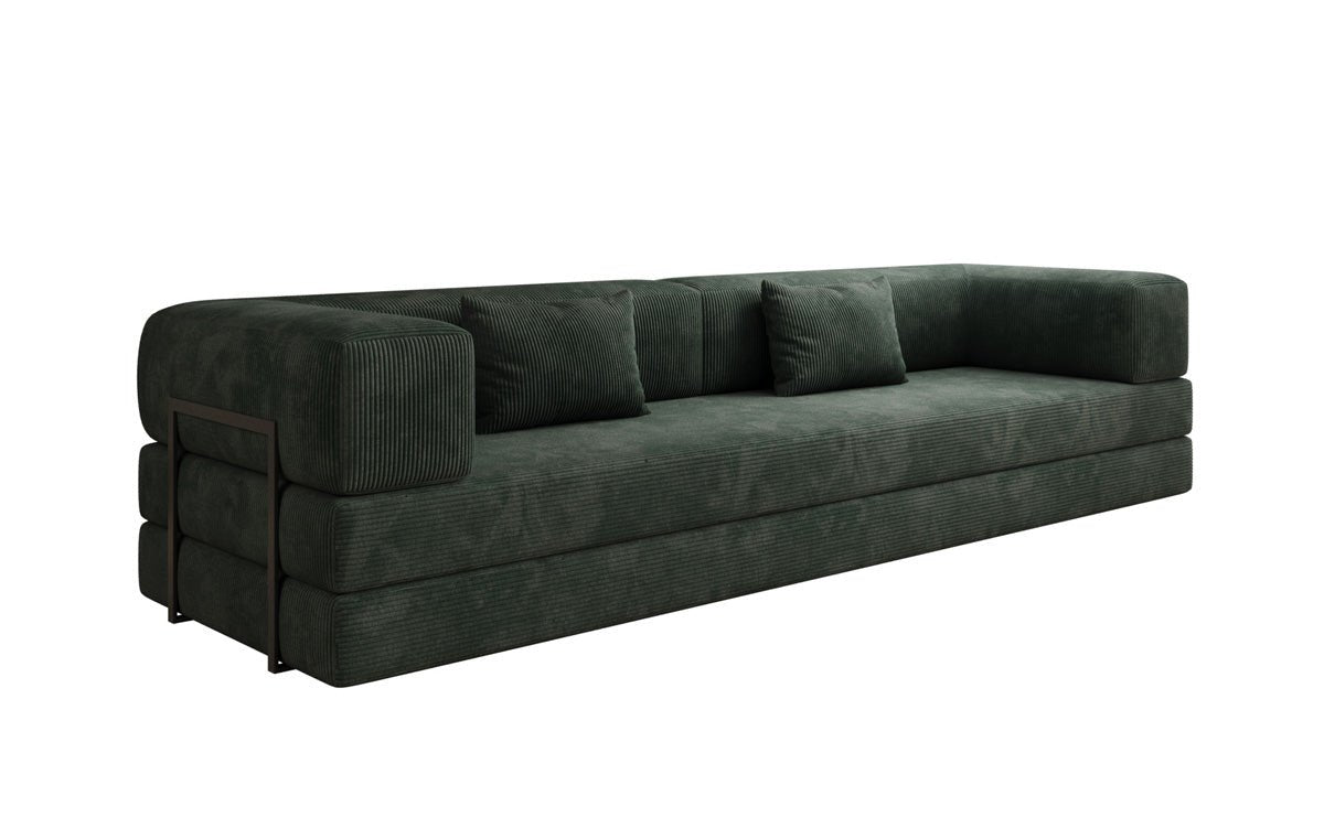 Designer Sofa Lazy 3-Seater XXL in Corduroy