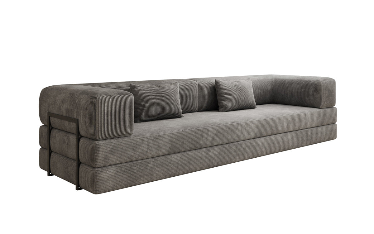 Designer Sofa Lazy 3-Seater XXL in Corduroy