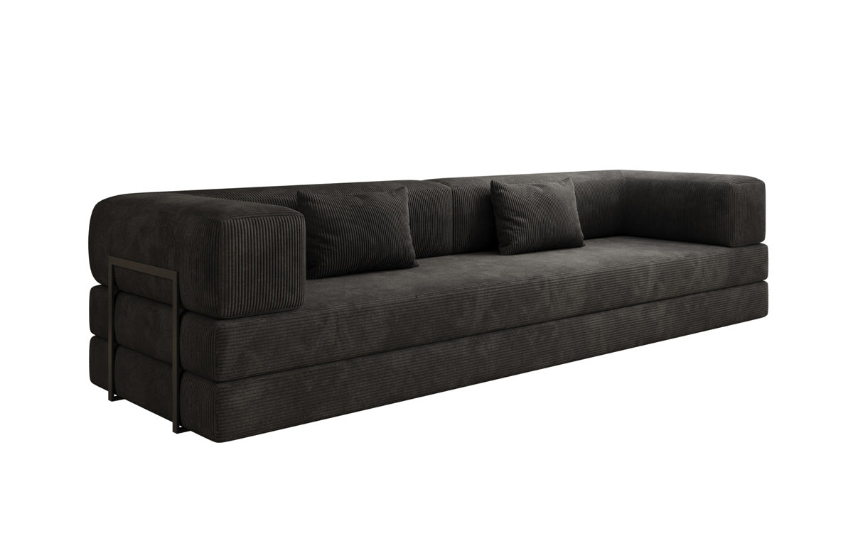 Designer Sofa Lazy 3-Seater XXL in Corduroy