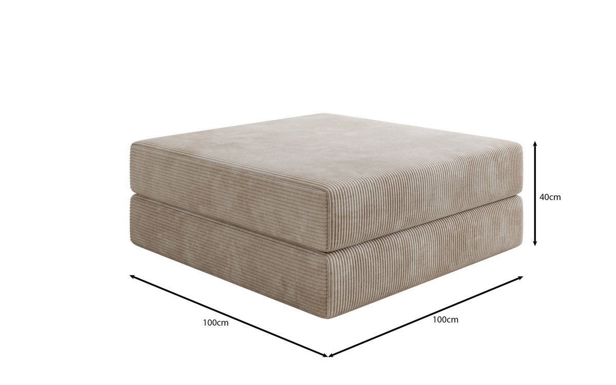 Lazy side stool in corduroy