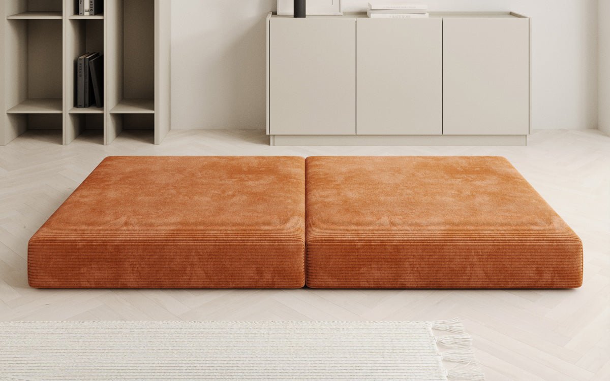 Lazy side stool in corduroy
