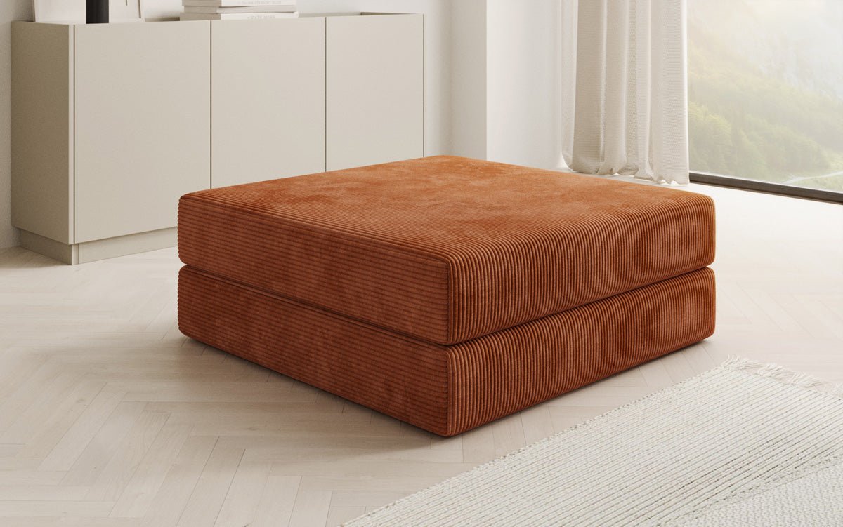 Lazy side stool in corduroy