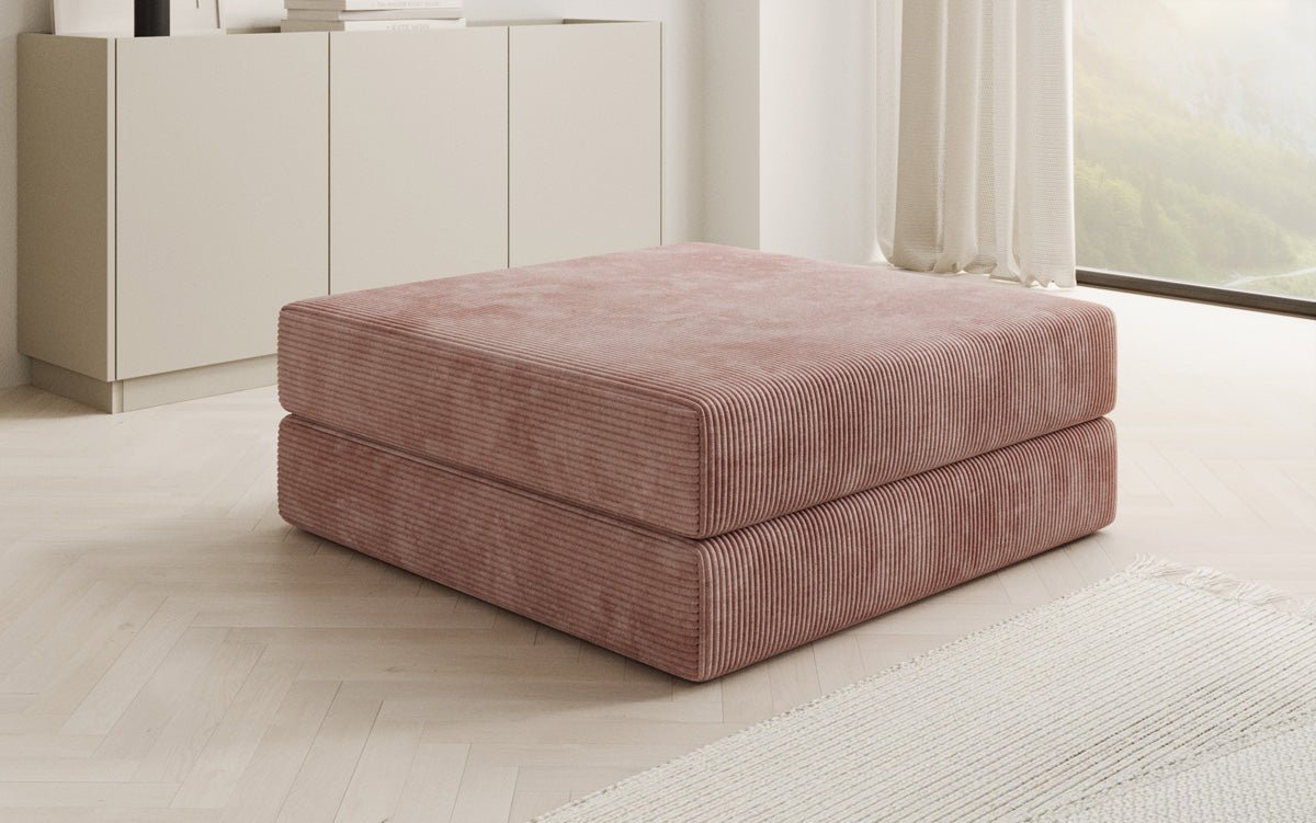 Lazy side stool in corduroy