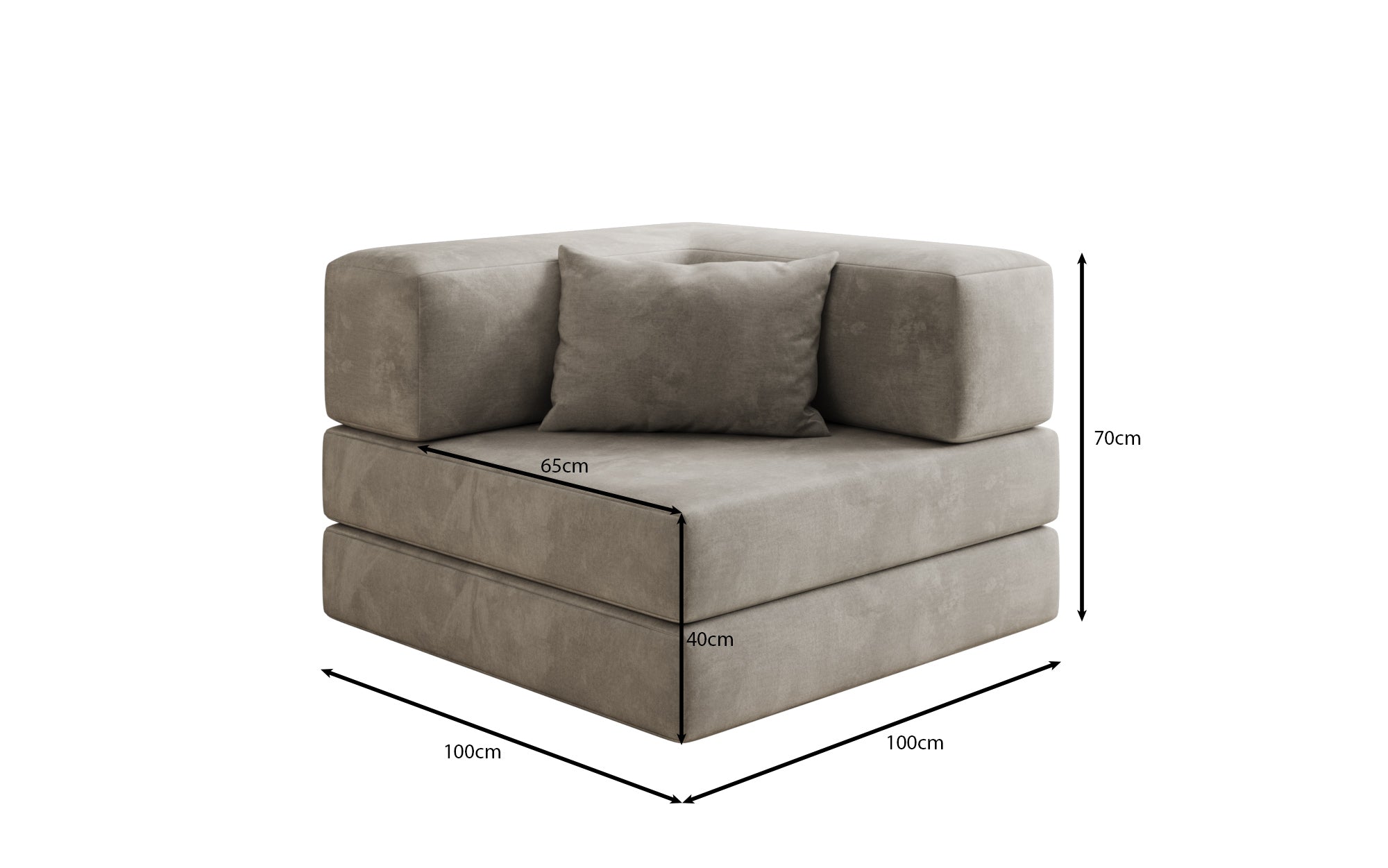 Designer Velvet Sofa Chair Lazy