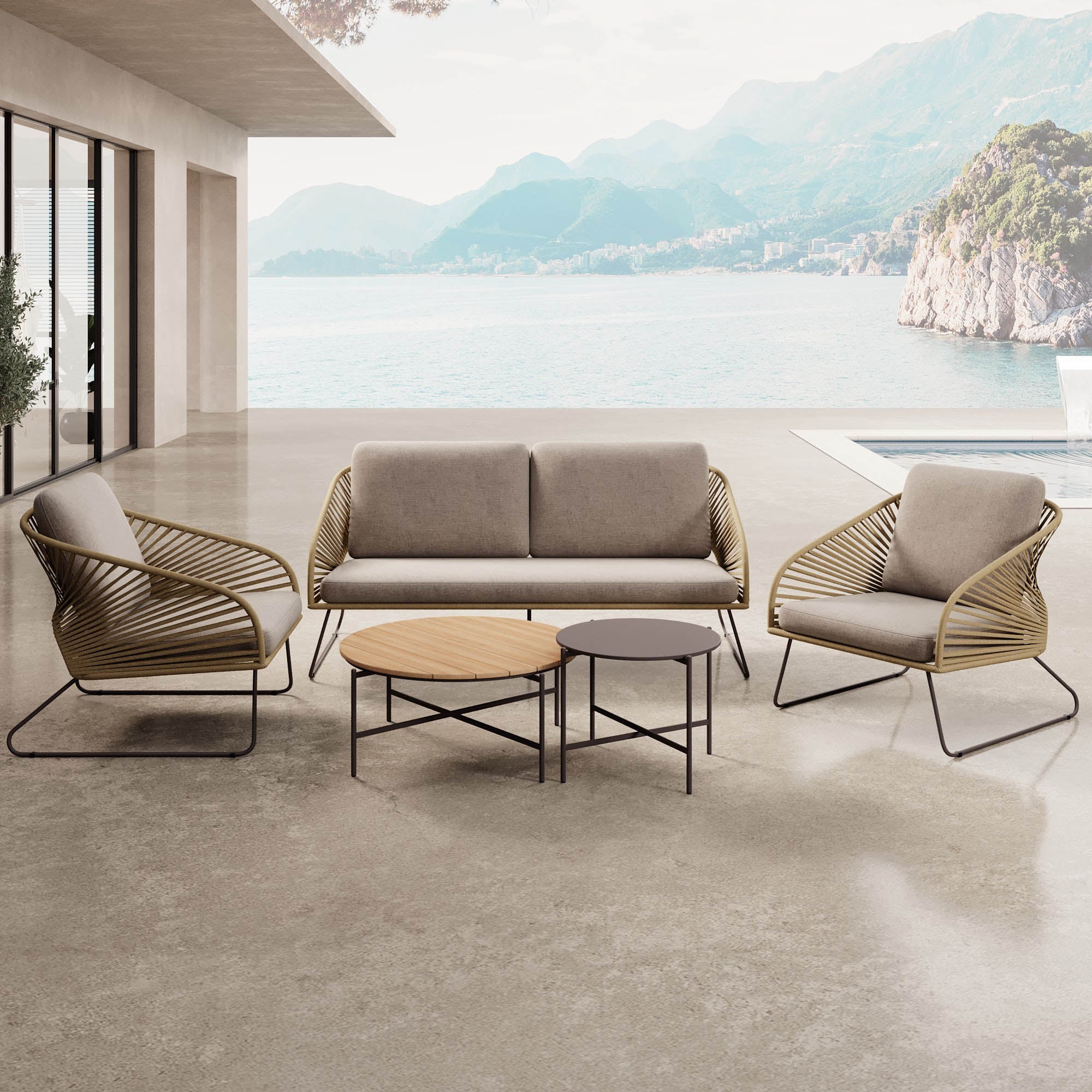 Garten Lounge Set Veleno - Aluminium Gestell